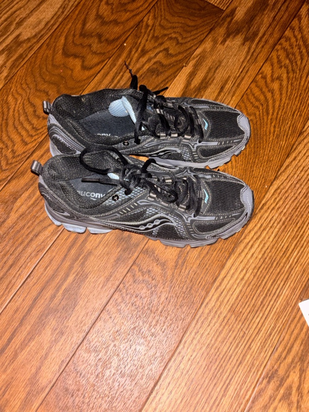 Saucony Excursion TR 6 Black Shoes Womens Siz me 8Running Athletic Lace Up